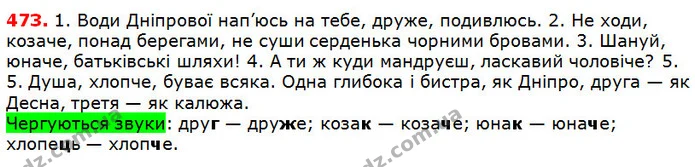 473 — ГДЗ Українська мова 5 клас Глазова 2018 — ГДЗ Українська мова 5 клас Глазова 2018