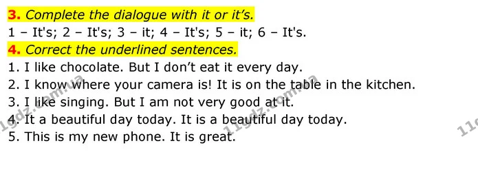 2. Rewrite the underlined sentences with it or it’s. — ГДЗ Робочий зошит Англійська мова 5 клас Коста (prepare 5)