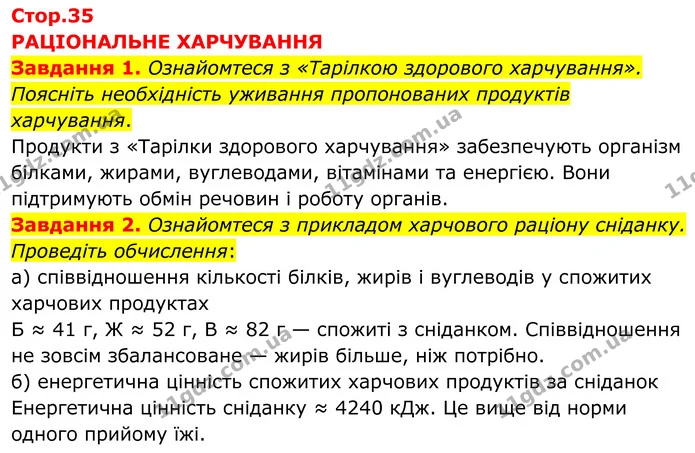 Завдання 1. Ознайомтеся з «Тарілкою здорового харчування». Поясніть необхідність уживання пропонованих продуктів харчування. — ГДЗ робочий зошит Біологія 8 клас Андерсон