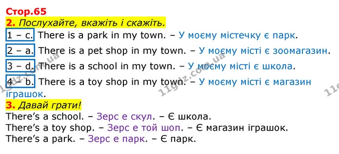 2. Послухайте, вкажіть і скажіть. — ГДЗ Англійська мова 2 клас Мітчелл