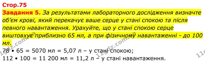 Стор. 75 — 5 — ГДЗ Робочий зошит біологія 8 клас Мирна — ГДЗ Робочий зошит біологія 8 клас Мирна