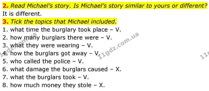 2. Read Michael’s story. Is Michael’s story similar to yours or different? — ГДЗ робочий зошит Англійська мова 8 клас Гарет Джонс 2025