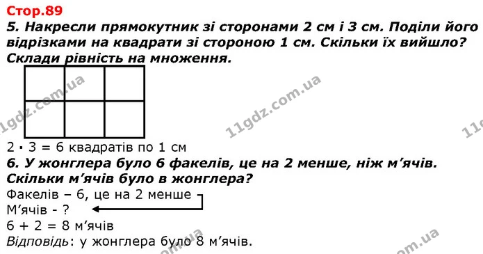 Стор. 89 — 5-6 — ГДЗ Математика 2 клас Лишенко — ГДЗ Математика 2 клас Лишенко