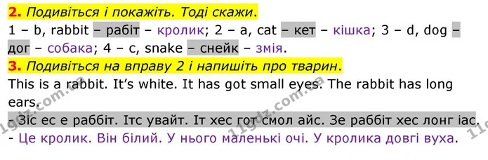 2. Подивіться і покажіть. Тоді скажи. — ГДЗ Англійська мова 2 клас Мітчелл
