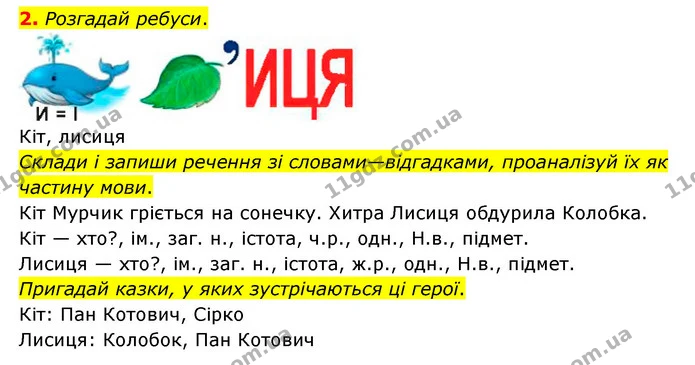 2. Розгадай ребуси. — ГДЗ Українська мова 4 клас Чабайовська