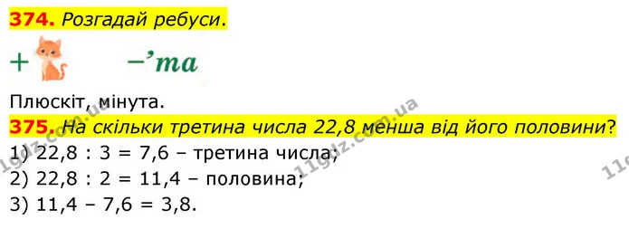 374. Розгадай ребуси. — ГДЗ Математика 6 клас Бевз 1-2 ч.