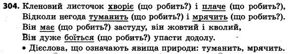 304 — ГДЗ Українська мова та читання 4 клас Захарійчук 2015