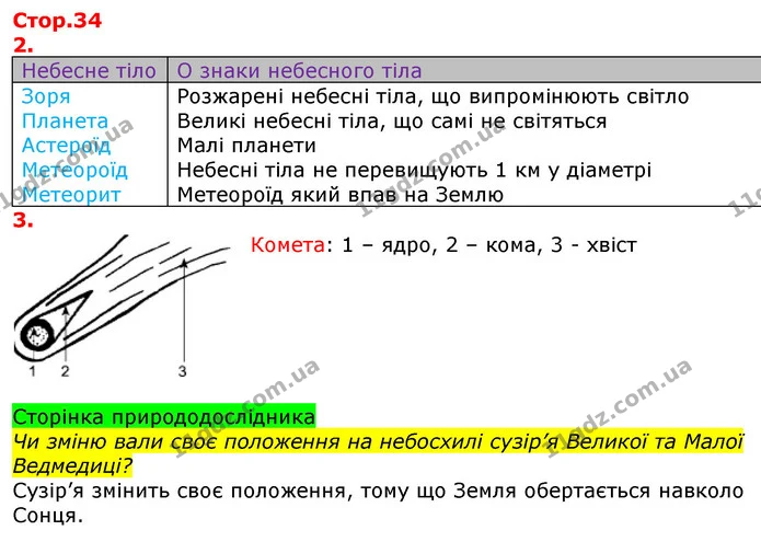 Чи зміню вали своє положення на небосхилі сузір’я Великої та Малої Ведмедиці? — ГДЗ Робочий зошит Природознавство 5 клас Коршевнюк