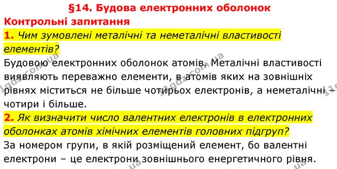 §14 Зап.1-2 — ГДЗ Хімія 8 клас Григорович 2021 — ГДЗ Хімія 8 клас Григорович 2021