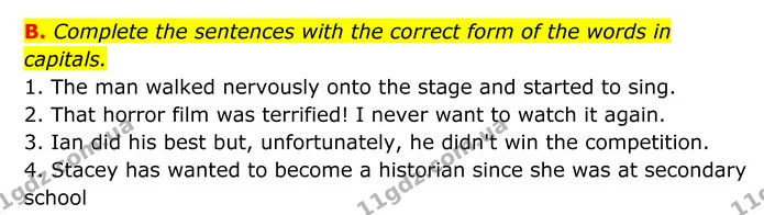 Стор. 57 — Стр.57 (B) — ГДЗ Робочий зошит Англійська мова 8 клас Мітчелл — ГДЗ Робочий зошит Англійська мова 8 клас Мітчелл