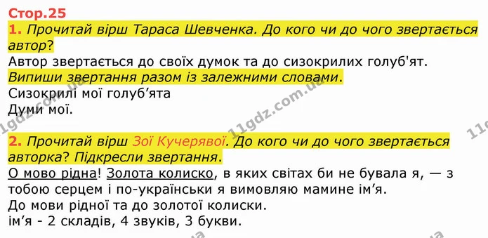 1. Прочитай вірш Тараса Шевченка. До кого чи до чого звертається автор? — ГДЗ Українська мова 4 клас Вашуленко 2021 (1 частина)
