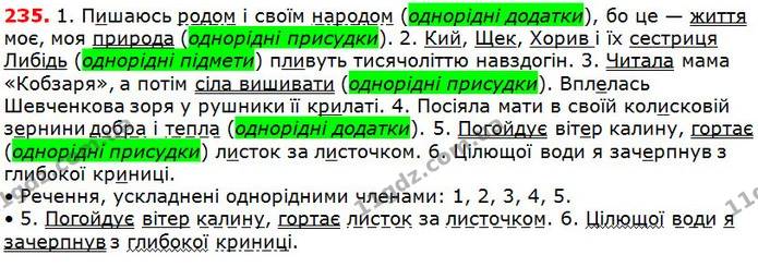 235 — ГДЗ Українська мова 5 клас Глазова 2018 — ГДЗ Українська мова 5 клас Глазова 2018