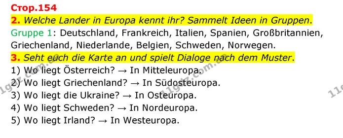 2. Welche Lander in Europa kennt ihr? Sammelt Ideen in Gruppen. — ГДЗ Німецька мова 6 клас Сотникова 2 рік (2023)
