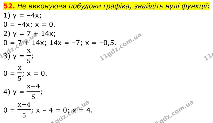 52 — ГДЗ Алгебра 8 клас Істер