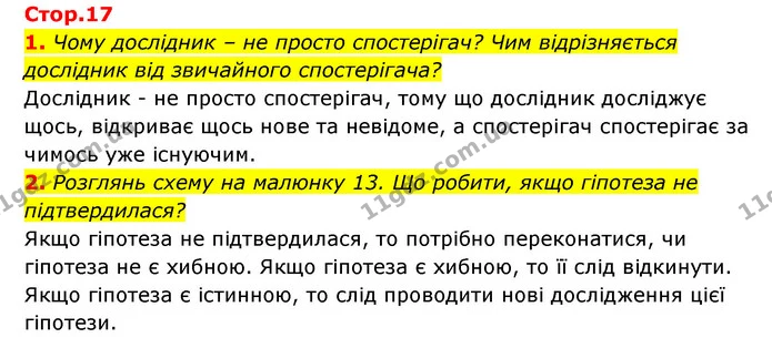 1. Чому дослідник – не просто спостерігач? Чим відрізняється дослідник від звичайного спостерігача? — ГДЗ Пізнаємо природу 5 клас Біда