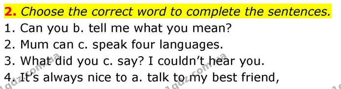 2. Choose the correct word to complete the sentences. — ГДЗ робочий зошит Англійська мова 8 клас Гарет Джонс 2025