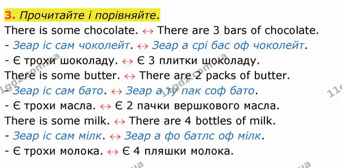 3. Прочитайте і порівняйте. — ГДЗ Англійська мова 4 клас Карпюк НУШ