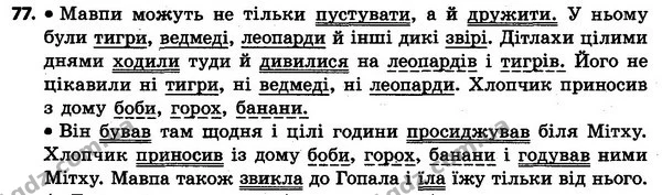 77 — ГДЗ Українська мова та читання 4 клас Захарійчук 2015