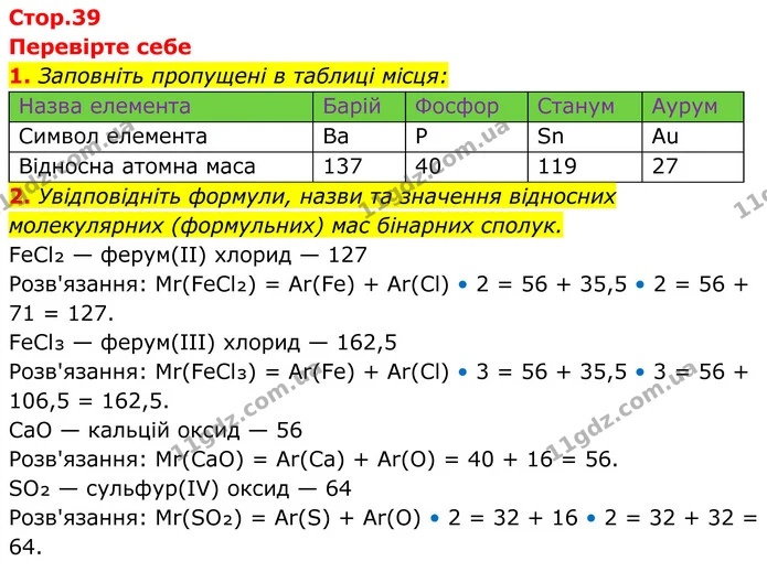 1. Заповніть пропущені в таблиці місця: — ГДЗ Хімія 8 клас Мідак