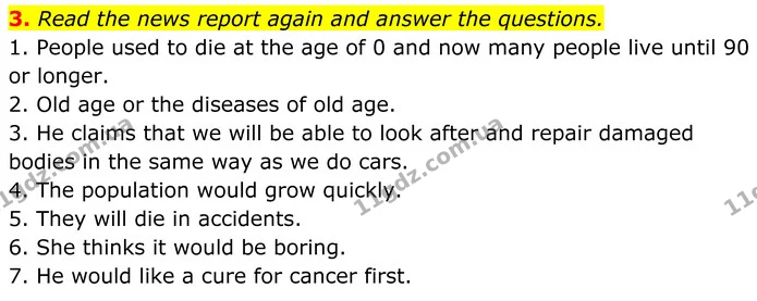 3. Read the news report again and answer the questions. — ГДЗ Англійська мова 8 клас Стайрінг (Prepare)