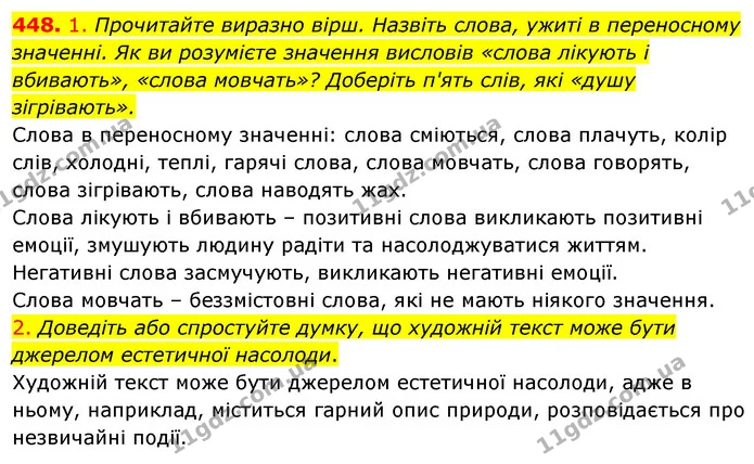 448. Визначте, у яких словах відображено основну думку притчі. Запишіть її. Чи можна вважати, що старший і середній сини виявили талант — ГДЗ Українська мова 5 клас Голуб