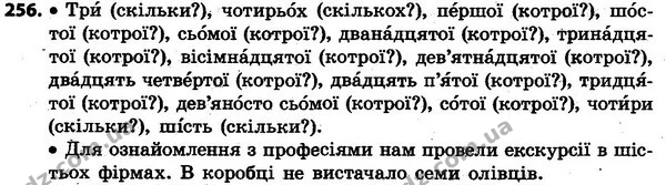 256 — ГДЗ Українська мова та читання 4 клас Захарійчук 2015