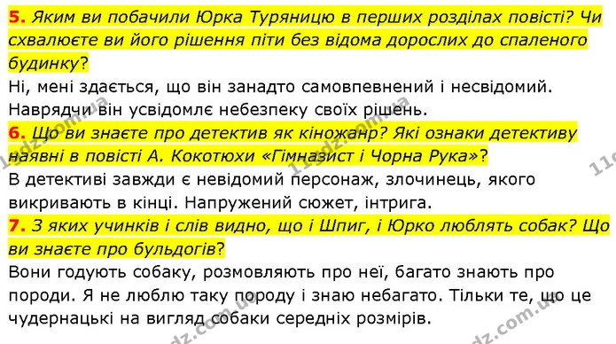 5. Яким ви побачили Юрка Туряницю в перших розділах повісті? Чи схвалюєте ви його рішення піти без відома дорослих до спаленого — ГДЗ Українська література 7 клас Авраменко