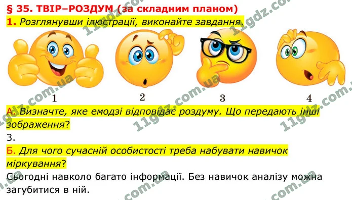 1. Розглянувши ілюстрації, виконайте завдання. — ГДЗ Українська мова 9 клас Авраменко 2026