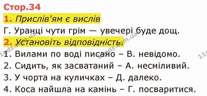 1. Прислів'ям є вислів — ГДЗ Українська література 5 клас Авраменко 2022