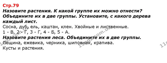 Назовите растения. К какой группе их можно отнести? Объедините их в две группы. Установите, с какого дерева каждый лист. — ГДЗ Я исследую мир 1 класс Гильберг