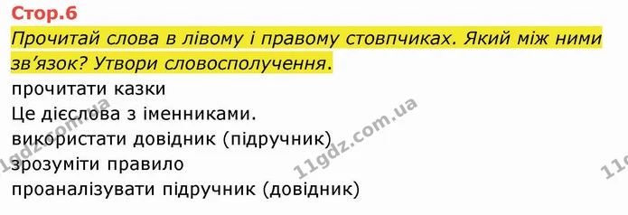 Стор. 6 — Стор. 6 — ГДЗ Українська мова та читання 4 клас Савченко — ГДЗ Українська мова та читання 4 клас Савченко
