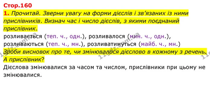 1. Прочитай. Зверни увагу на форми дієслів і зв’язаних із ними прислівників. Визнач час і число дієслів, з якими поєднаний прислівник. — ГДЗ Українська мова 4 клас Вашуленко 2021 (1 частина)