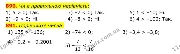 890. Чи є правильною нерівність: — ГДЗ Математика 6 клас Мерзляк 2023 1-2 ч.