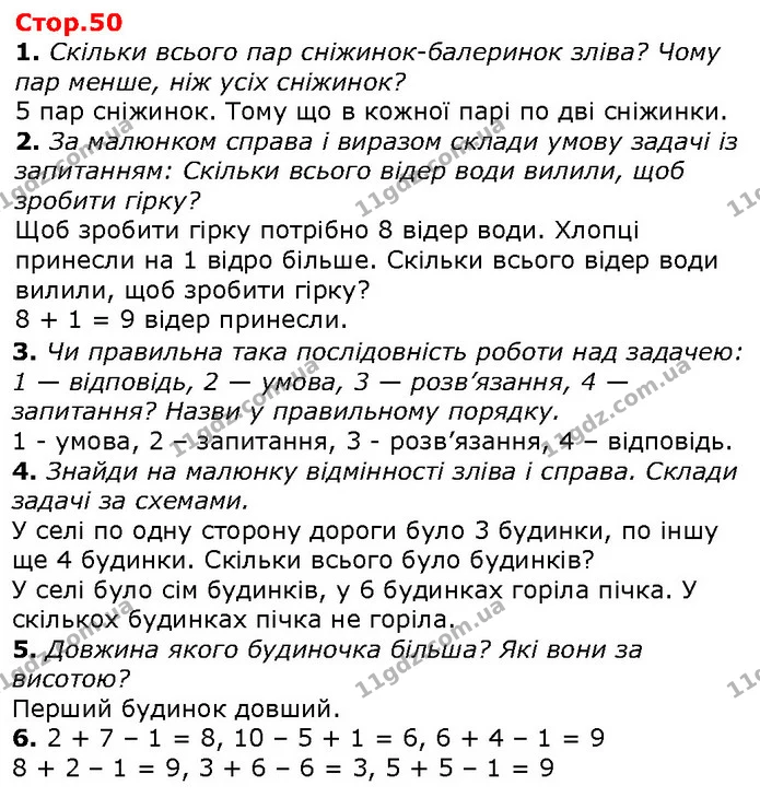 1. Скільки всього пар сніжинок-балеринок зліва? Чому пар менше, ніж усіх сніжинок? — ГДЗ Математика 1 клас Лишенко 2018