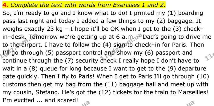4. Complete the text with words from Exercises 1 and 2. — ГДЗ робочий зошит Англійська мова 8 клас Гарет Джонс 2025