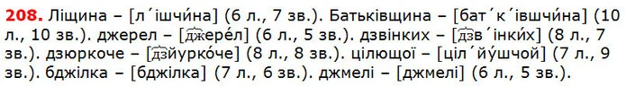 208 — ГДЗ Українська мова 5 клас Глазова 2018 — ГДЗ Українська мова 5 клас Глазова 2018