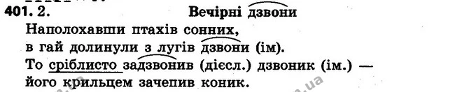 401 — ГДЗ Українська мова 4 клас Варзацька