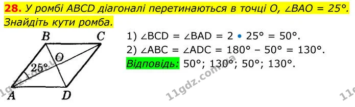 28 — ГДЗ Геометрія 8 клас Істер