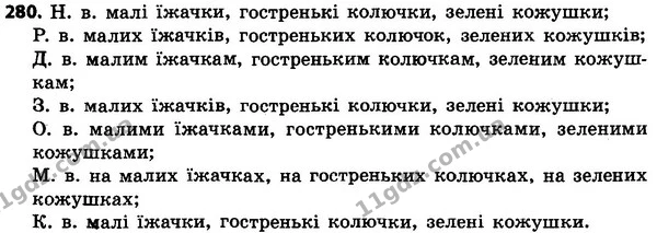 280 — ГДЗ Українська мова 4 класс Гавриш, Маркотенко 2017