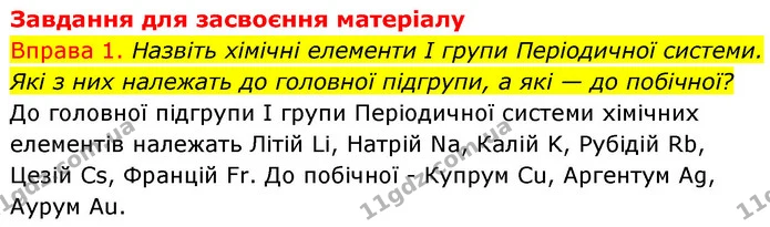 §12 Впр.1 — ГДЗ Хімія 8 клас Григорович 2021 — ГДЗ Хімія 8 клас Григорович 2021