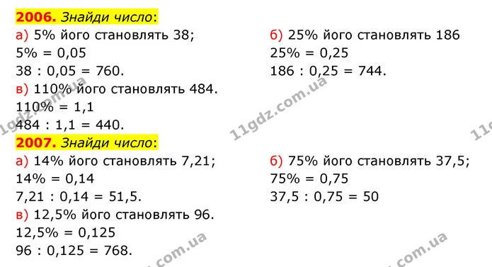 2006. Знайди число: — ГДЗ Математика 5 клас Бевз