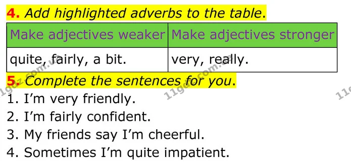 4. Add highlighted adverbs to the table. — ГДЗ Англійська мова 8 клас Стайрінг (Prepare)