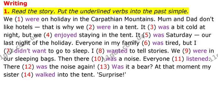 3. Write the negative form of the sentences. — ГДЗ Робочий зошит Англійська мова 5 клас Коста (prepare 5)