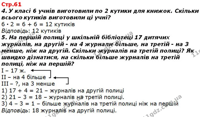 Стор. 61 — 4-5 — ГДЗ Математика 2 клас Лишенко — ГДЗ Математика 2 клас Лишенко