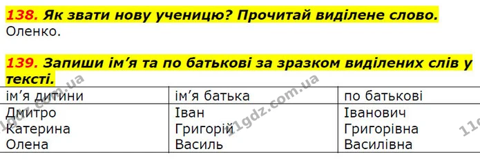 138. Як звати нову ученицю? Прочитай виділене слово. — ГДЗ Українська мова 2 клас Захарійчук