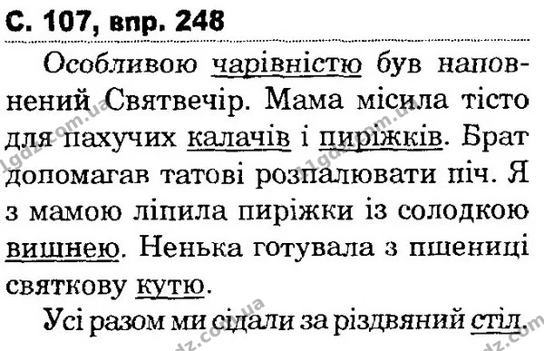 248 — ГДЗ Українська мова та читання 4 клас Захарійчук 2015