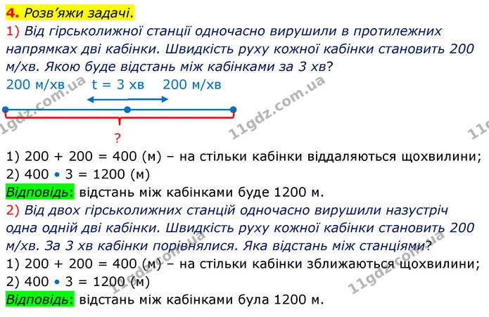 4. Розв’яжи задачі. — ГДЗ Математика 4 клас Скворцова