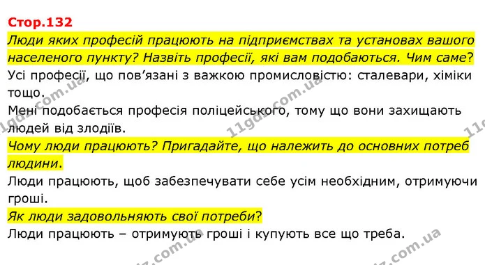 Люди яких професій працюють на підприємствах та установах вашого населеного пункту? Назвіть професії, які вам подобаються. Чим саме? — ГДЗ Я досліджую світ 3 клас Гільберг 1-2 ч.