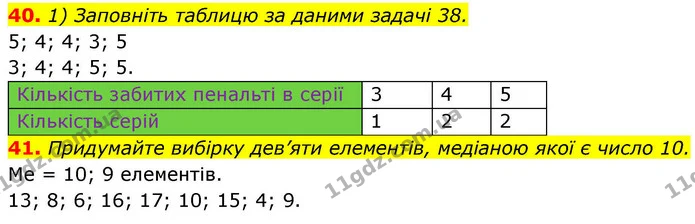 40. 1) Заповніть таблицю за даними задачі 38. — ГДЗ Алгебра 9 клас Істер