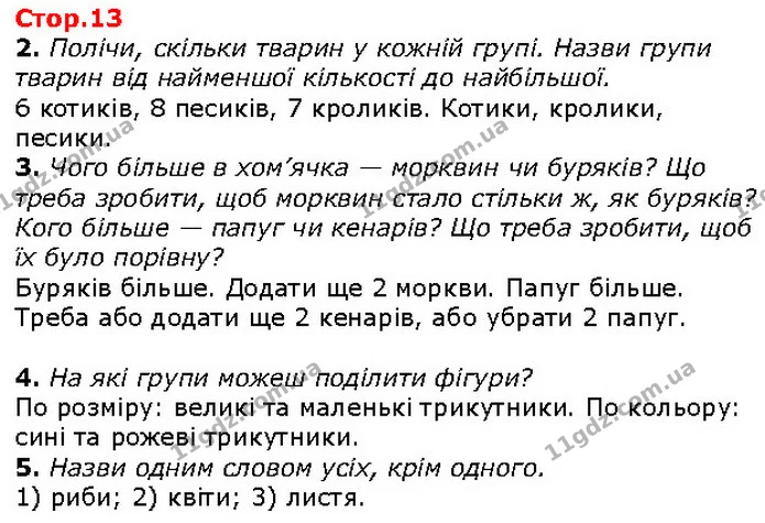 2. Полічи, скільки тварин у кожній групі. Назви групи тварин від найменшої кількості до найбільшої. — ГДЗ Математика 1 клас Лишенко 2018
